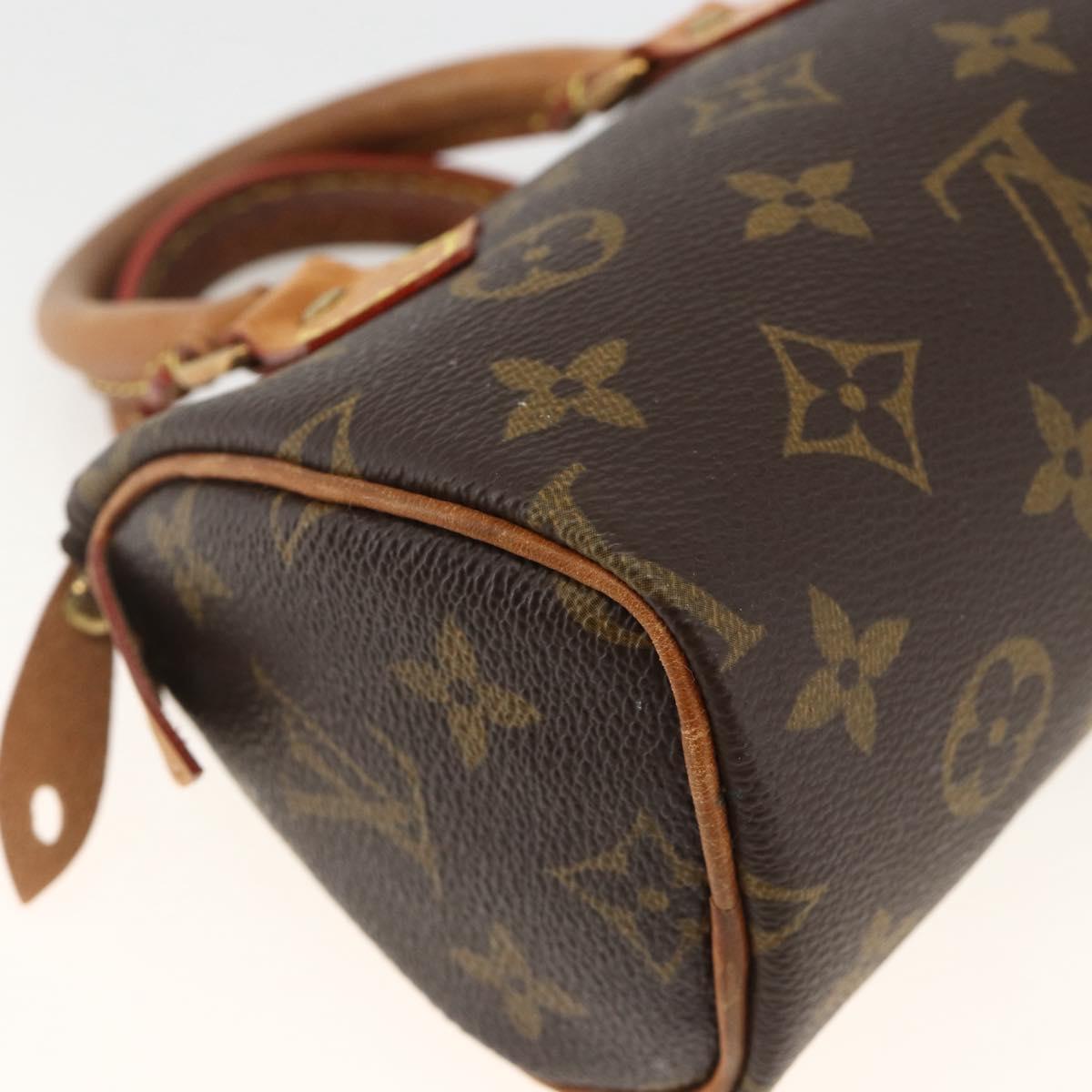 LOUIS VUITTON Monogram Mini Speedy Hand Bag M41534 LV Auth ka3210