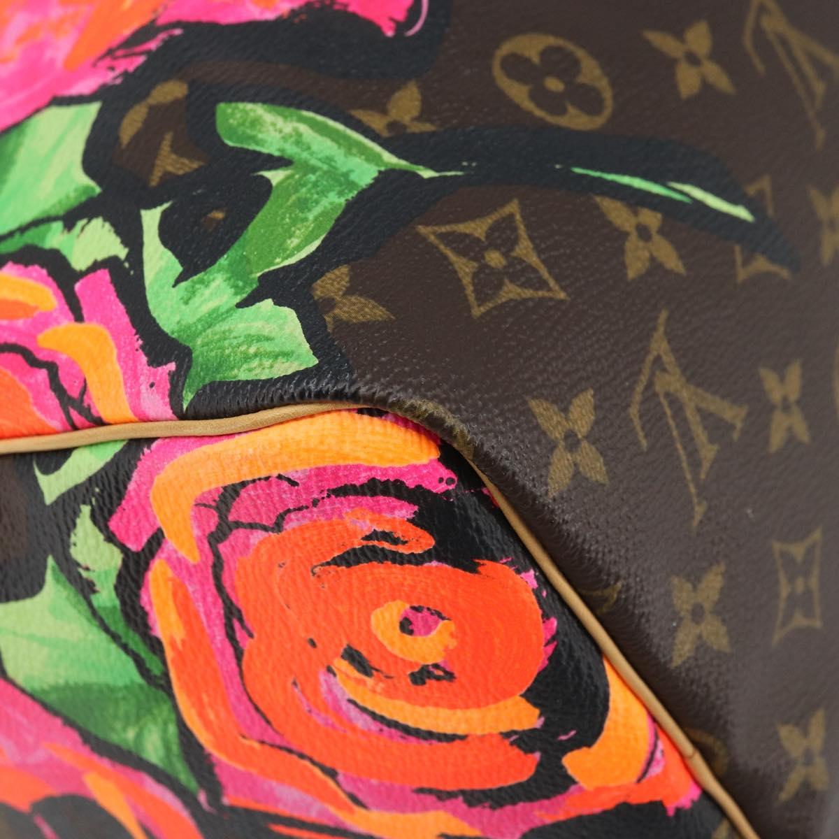 LOUIS VUITTON Monogram Rose Speedy 30 Hand Bag Orange Pink M48610 Auth ka3212SAV