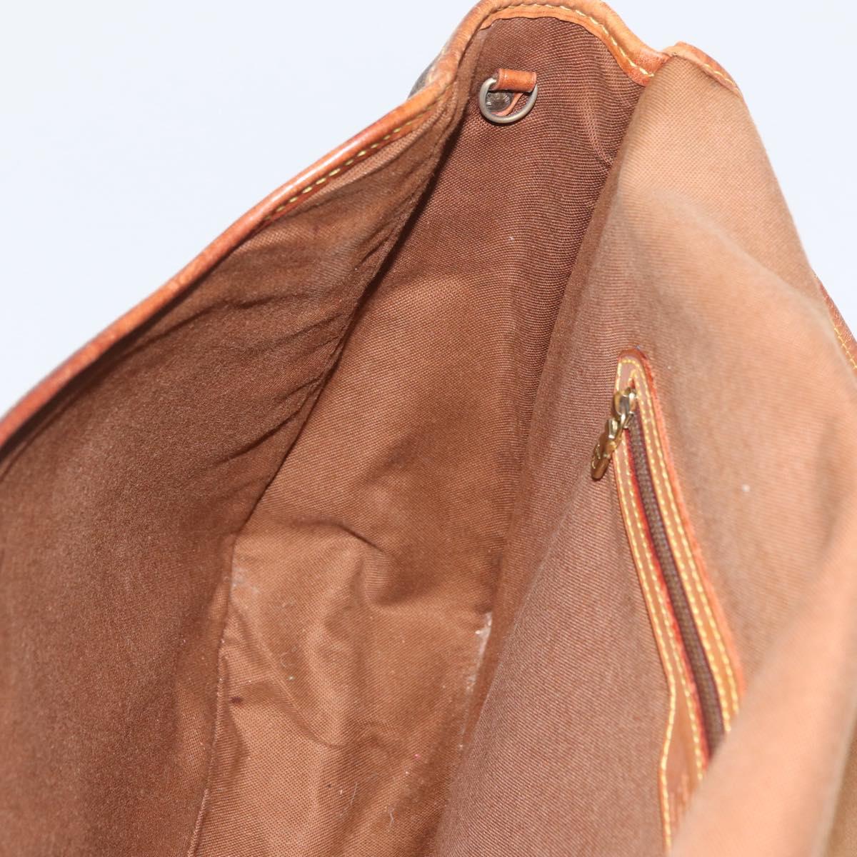 LOUIS VUITTON Monogram Gibeciere GM Shoulder Bag M42246 LV Auth ka3232