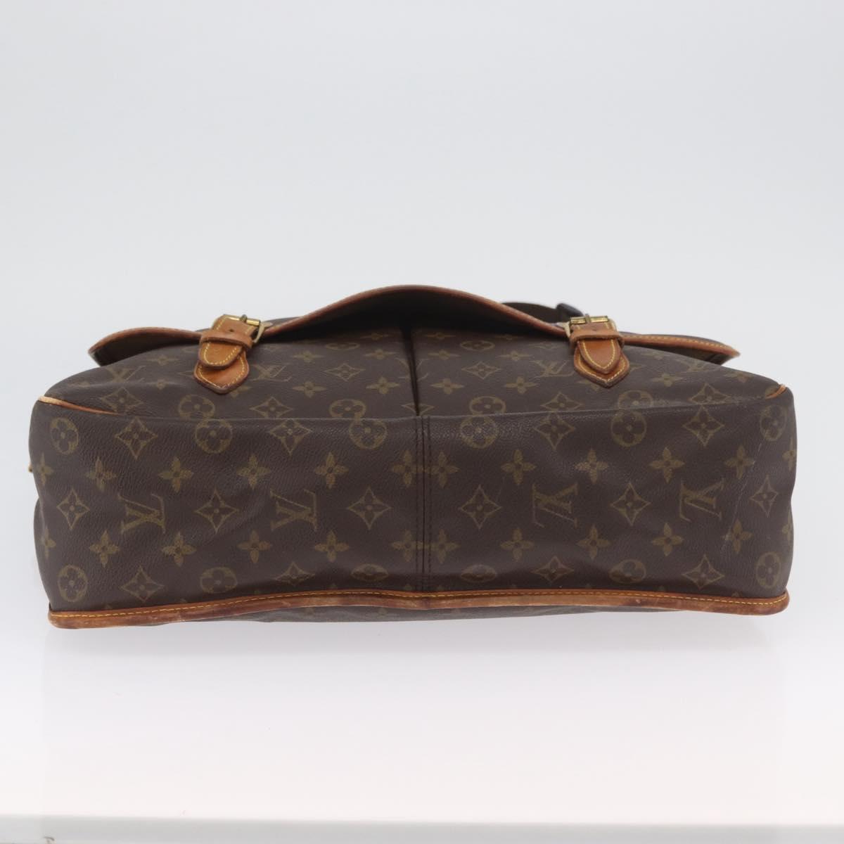 LOUIS VUITTON Monogram Gibeciere GM Shoulder Bag M42246 LV Auth ka3232