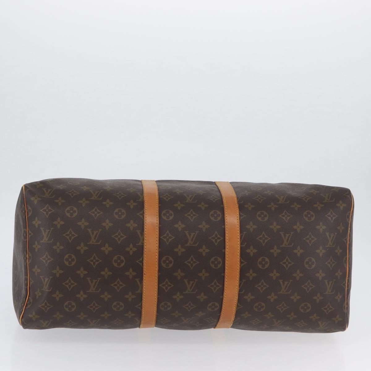 LOUIS VUITTON Monogram Keepall 55 Boston Bag M41424 LV Auth ka3233