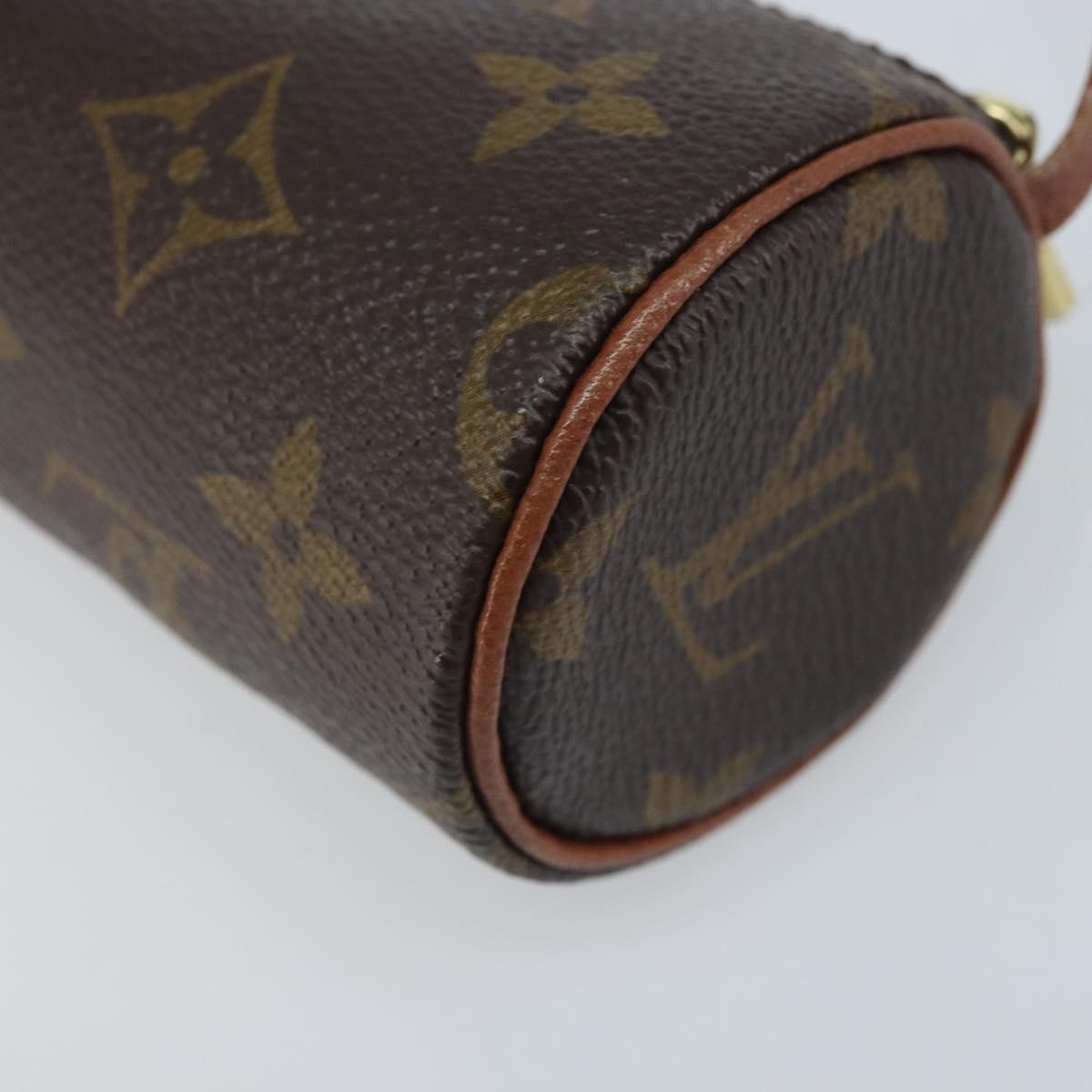 LOUIS VUITTON Monogram Papillon Pouch LV Auth ka3239