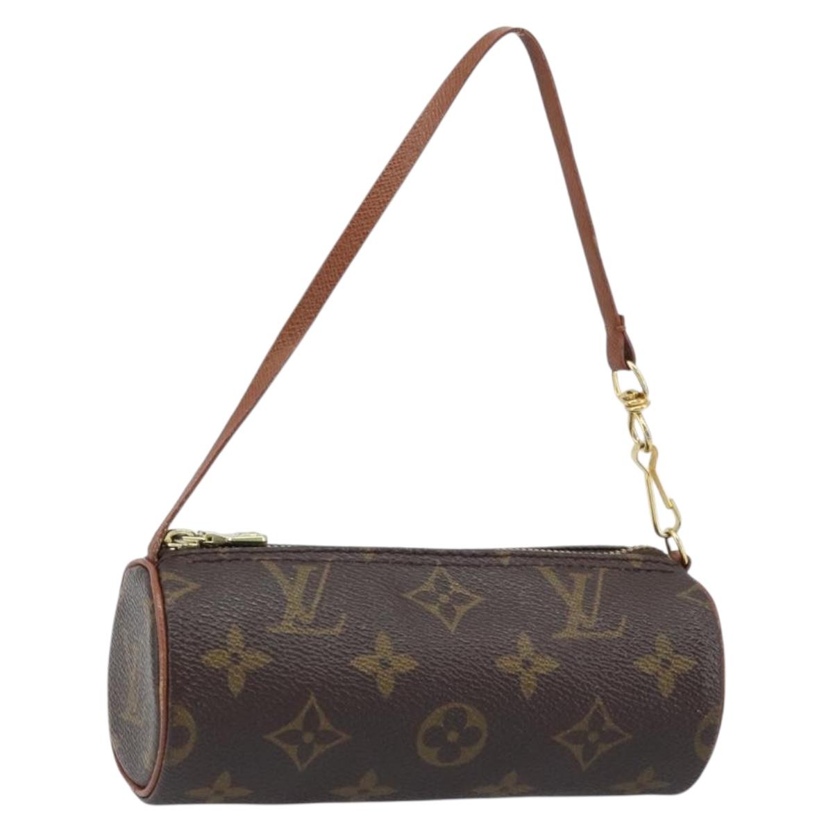 LOUIS VUITTON Monogram Papillon Pouch LV Auth ka3239