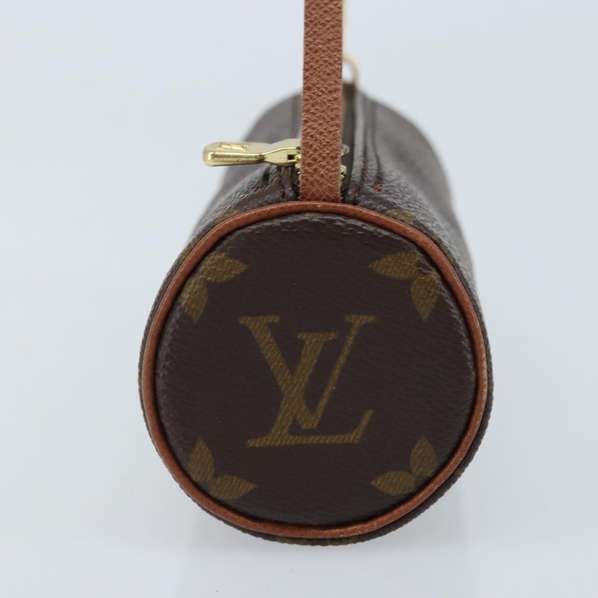 LOUIS VUITTON Monogram Papillon Pouch LV Auth ka3239