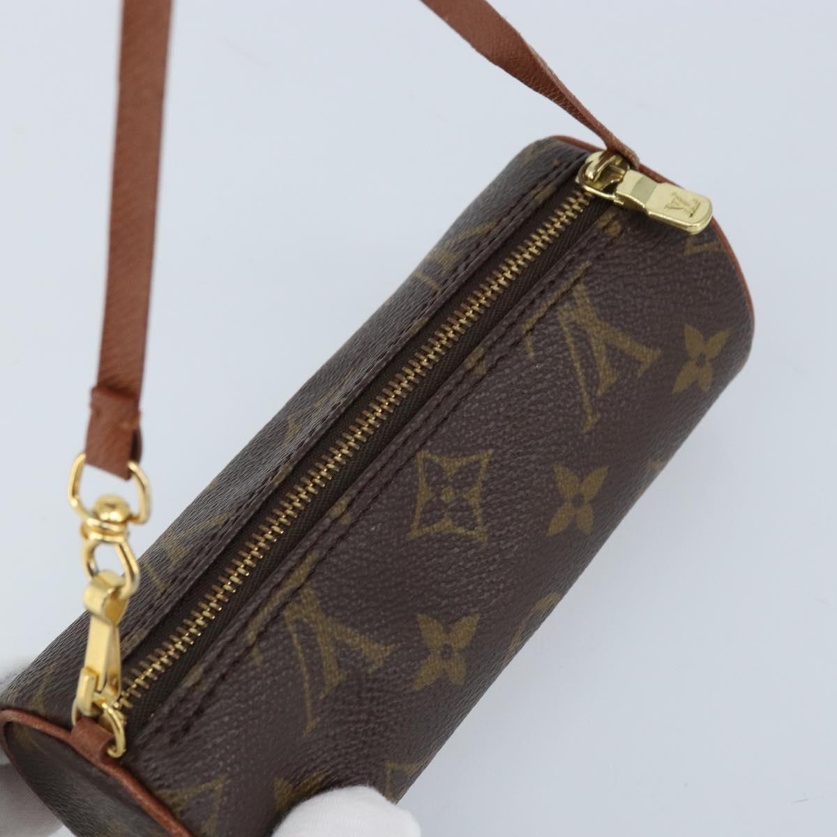 LOUIS VUITTON Monogram Papillon Pouch LV Auth ka3239