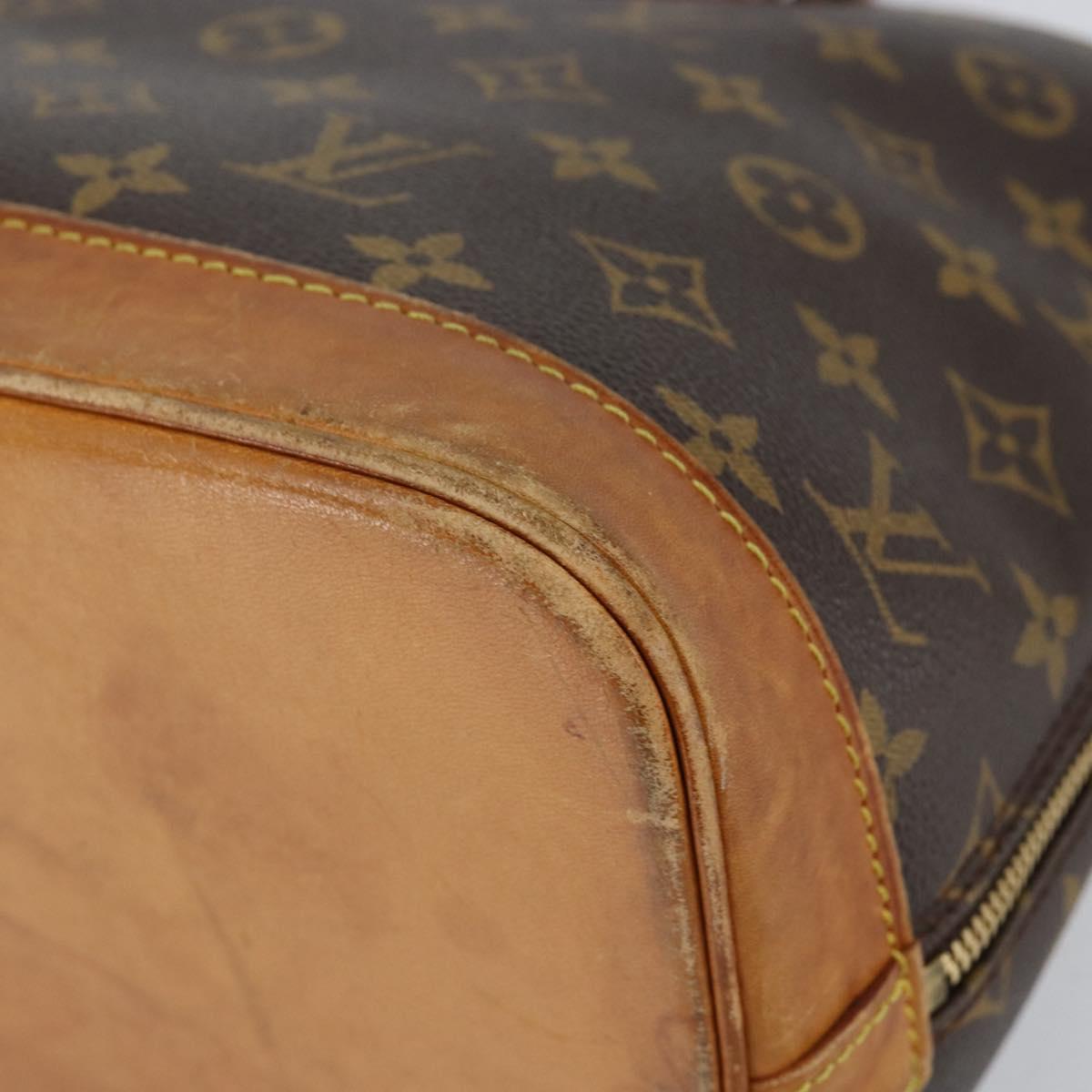 LOUIS VUITTON Monogram Alma Hand Bag M51130 LV Auth ka324