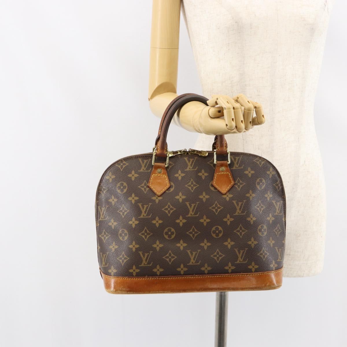LOUIS VUITTON Monogram Alma Hand Bag M51130 LV Auth ka324