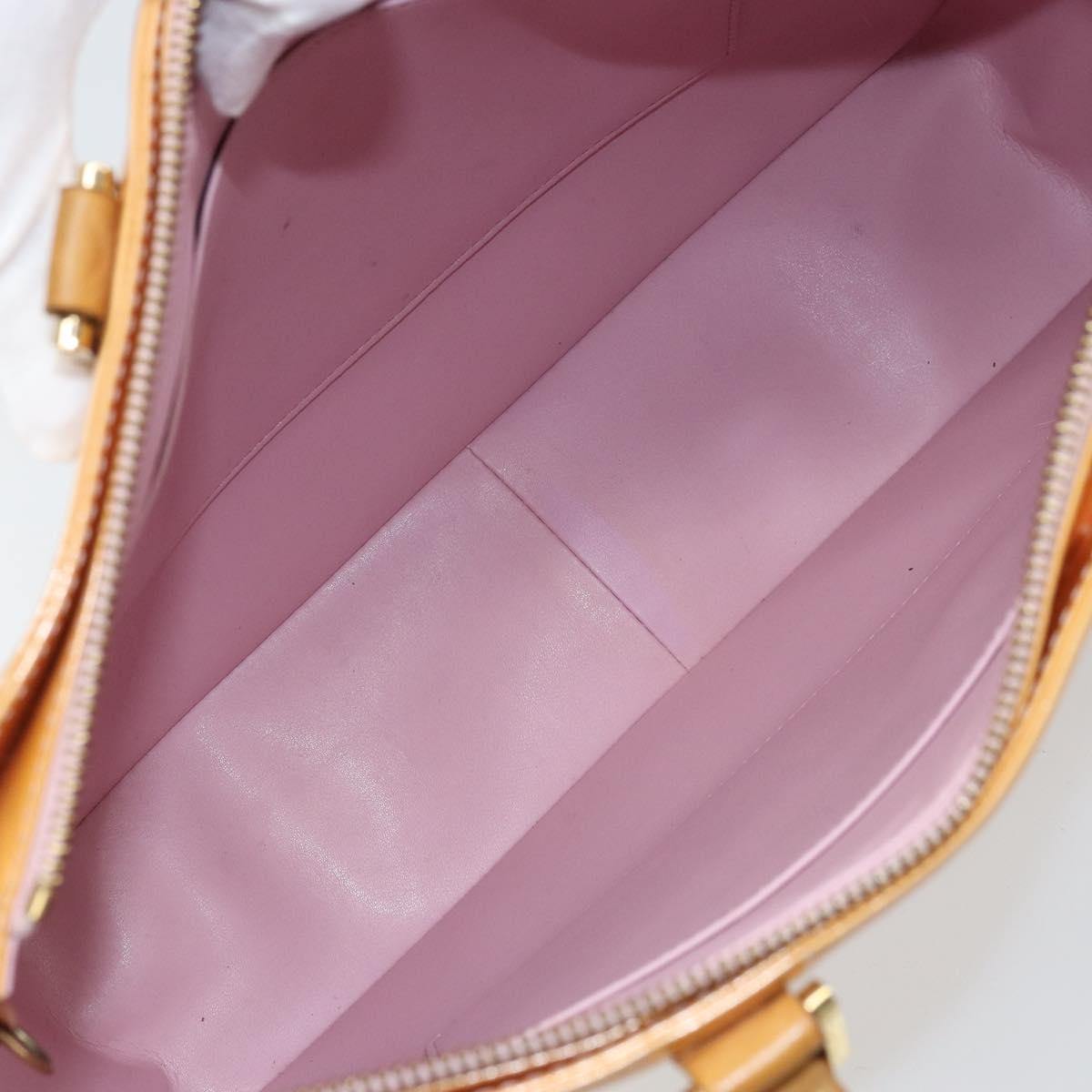 LOUIS VUITTON Monogram Vernis Columbus Bag Marshmallow Pink M91032 Auth ka3240