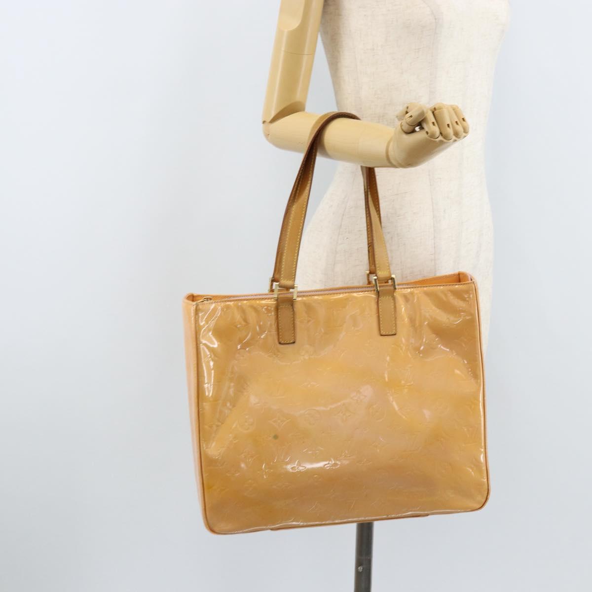 LOUIS VUITTON Monogram Vernis Columbus Bag Marshmallow Pink M91032 Auth ka3240