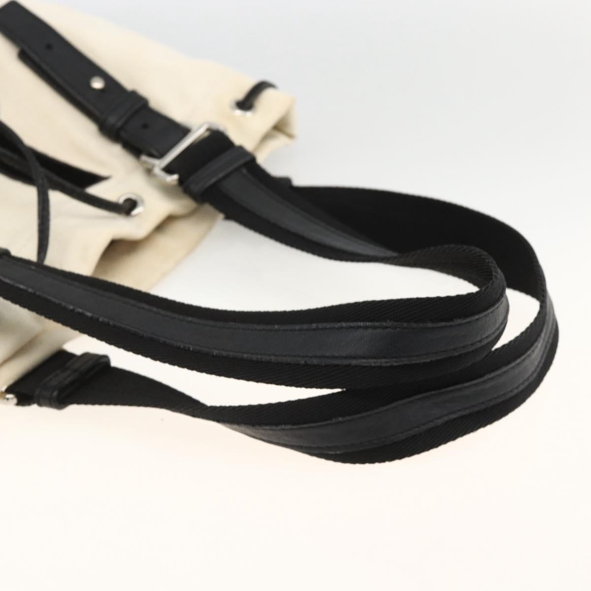 SAINT LAURENT Kahala Tote Bag Canvas White Silver 123435 Auth ka3245