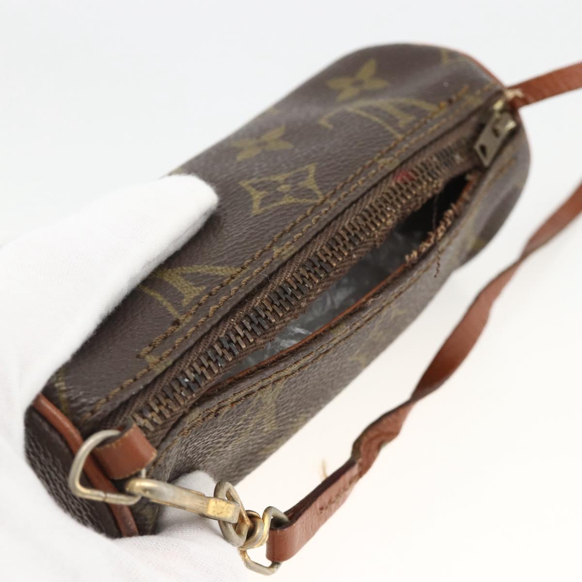 LOUIS VUITTON Monogram Papillon Pouch LV Auth ka3246
