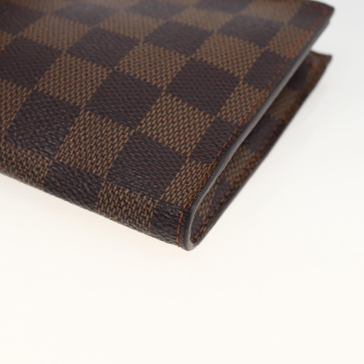 LOUIS VUITTON Damier Ebene Marais Pouch LV Auth ka3248