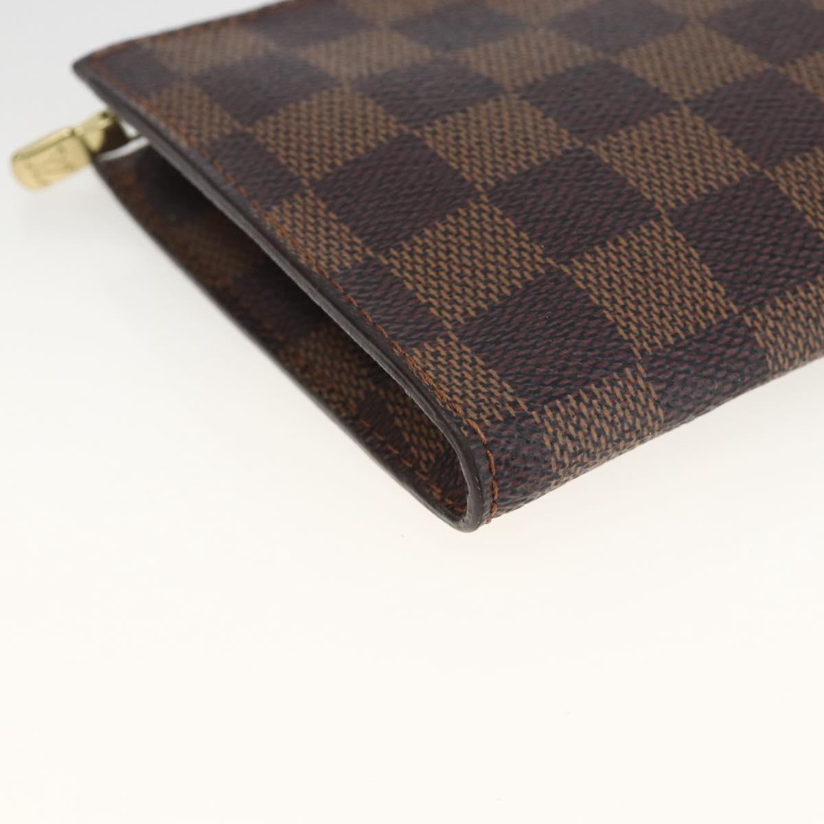 LOUIS VUITTON Damier Ebene Marais Pouch LV Auth ka3248