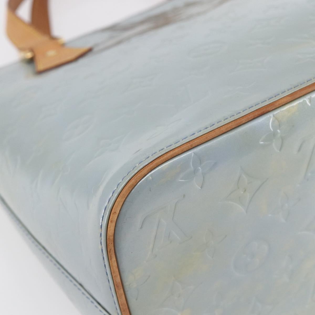 LOUIS VUITTON Monogram Vernis Houston Hand Bag Lavande M91218 LV Auth ka325V