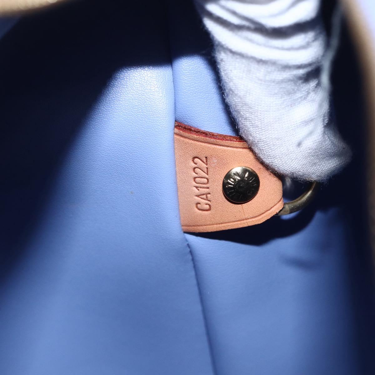 LOUIS VUITTON Monogram Vernis Houston Hand Bag Lavande M91218 LV Auth ka325V