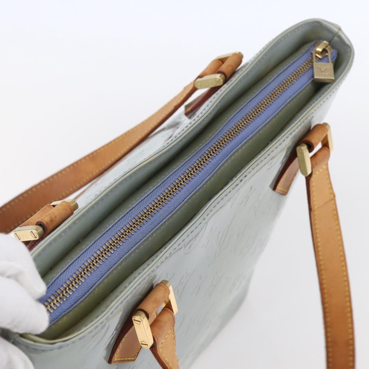 LOUIS VUITTON Monogram Vernis Houston Hand Bag Lavande M91218 LV Auth ka325V