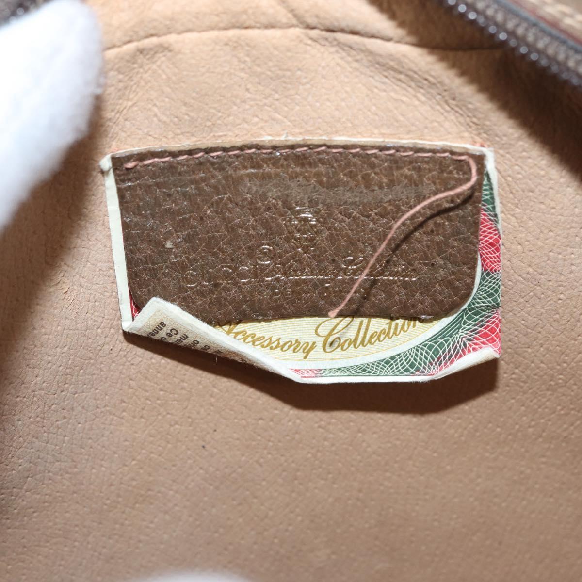 GUCCI GG Supreme Web Sherry Line Bag PVC Beige Red Green 89 01 034 Auth ka3250