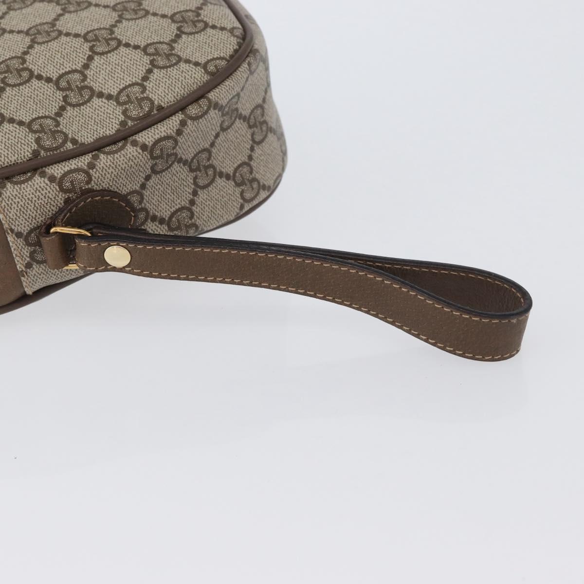 GUCCI GG Supreme Web Sherry Line Bag PVC Beige Red Green 89 01 034 Auth ka3250