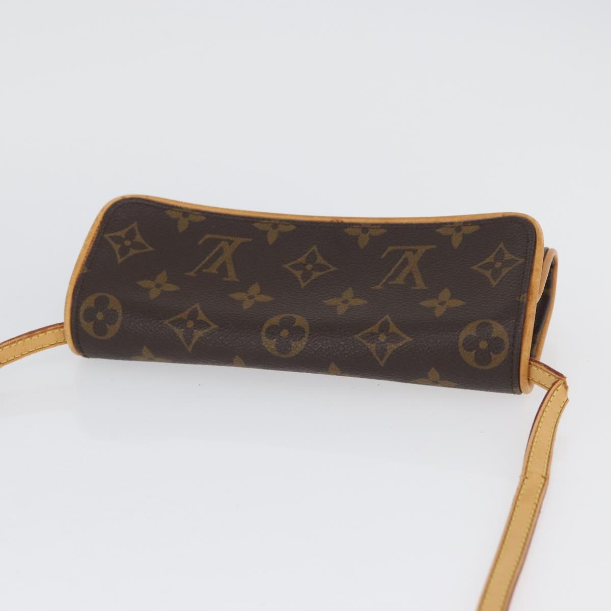 LOUIS VUITTON Monogram Pochette Twin PM Shoulder Bag M51854 LV Auth ka3263