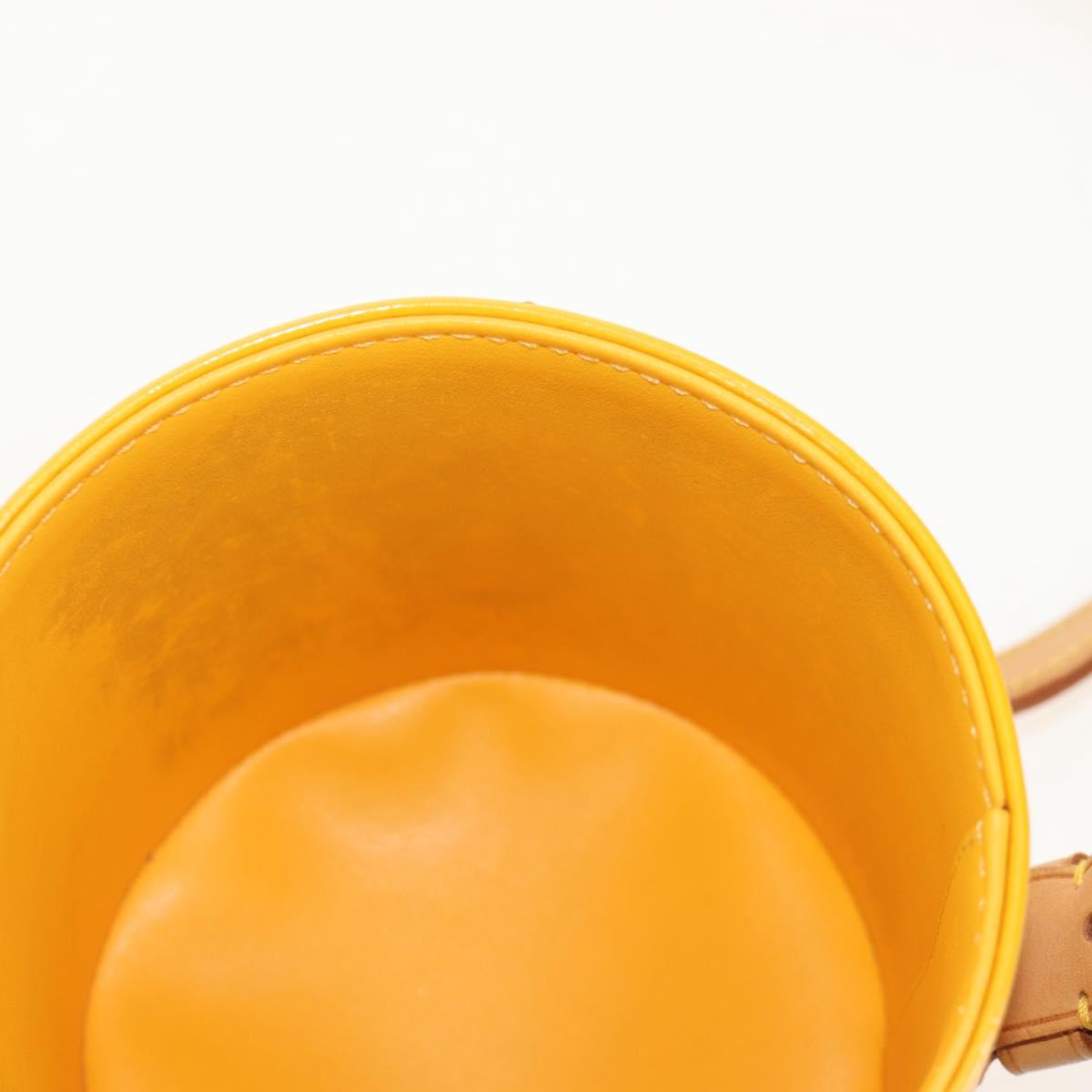 LOUIS VUITTON Monogram Vernis Astor Place Shoulder Bag Jaune M91100 Auth ka326V