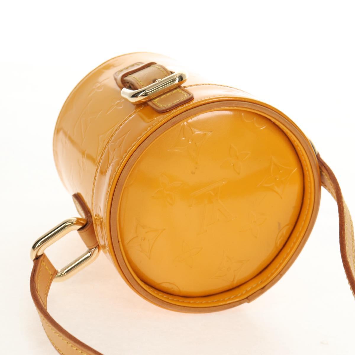 LOUIS VUITTON Monogram Vernis Astor Place Shoulder Bag Jaune M91100 Auth ka326V