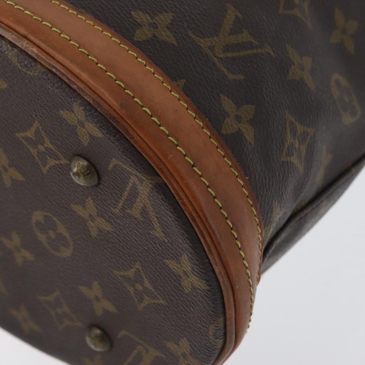LOUIS VUITTON Monogram Bucket PM Shoulder Bag M42238 LV Auth ka3270