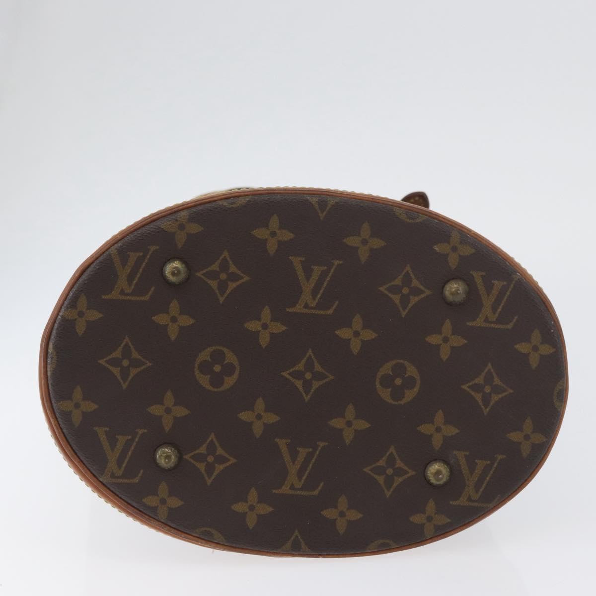 LOUIS VUITTON Monogram Bucket PM Shoulder Bag M42238 LV Auth ka3270