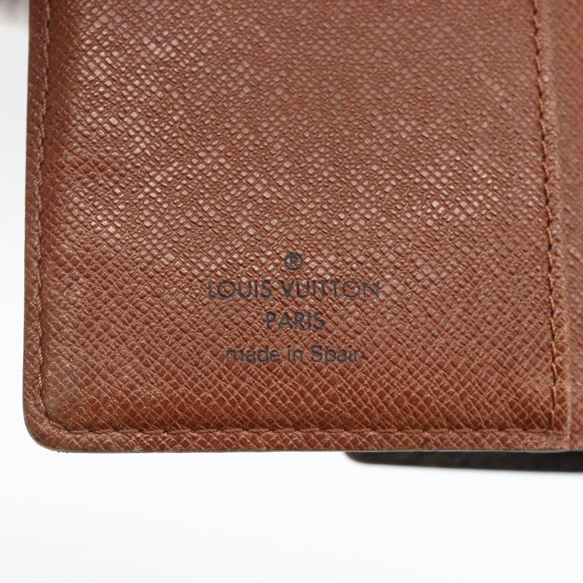 LOUIS VUITTON Monogram Agenda PM Day Planner Cover R20005 LV Auth ka3278