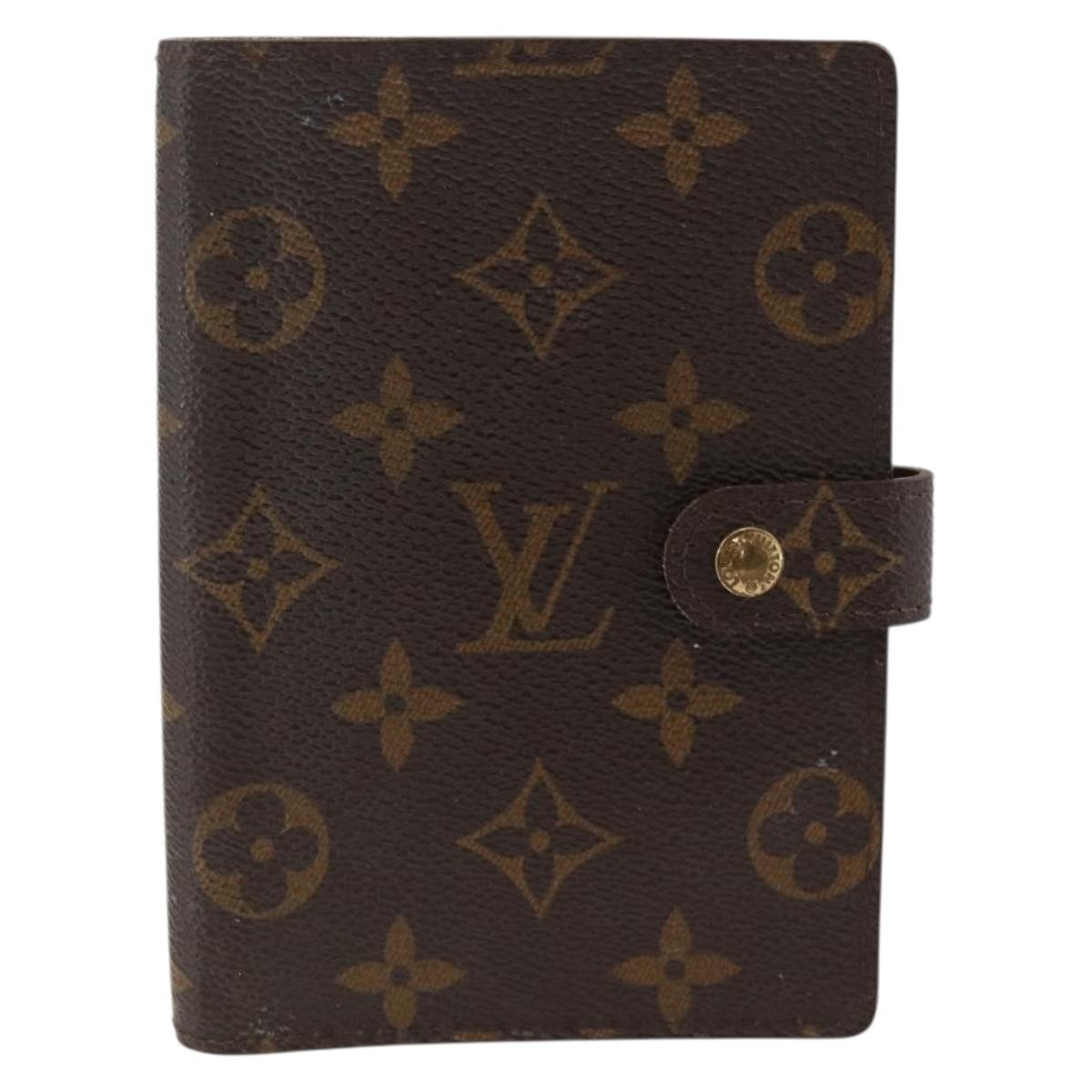 LOUIS VUITTON Monogram Agenda PM Day Planner Cover R20005 LV Auth ka3278