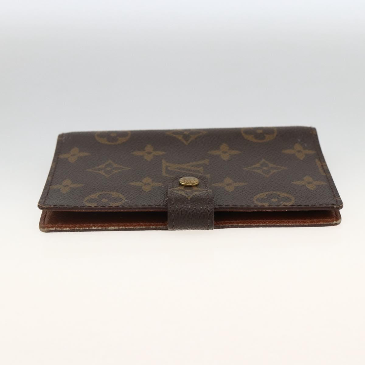 LOUIS VUITTON Monogram Agenda PM Day Planner Cover R20005 LV Auth ka3278