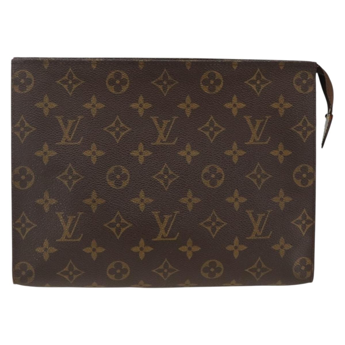 LOUIS VUITTON Monogram Poche Toilette 26 Pouch M47542 LV Auth ka3299