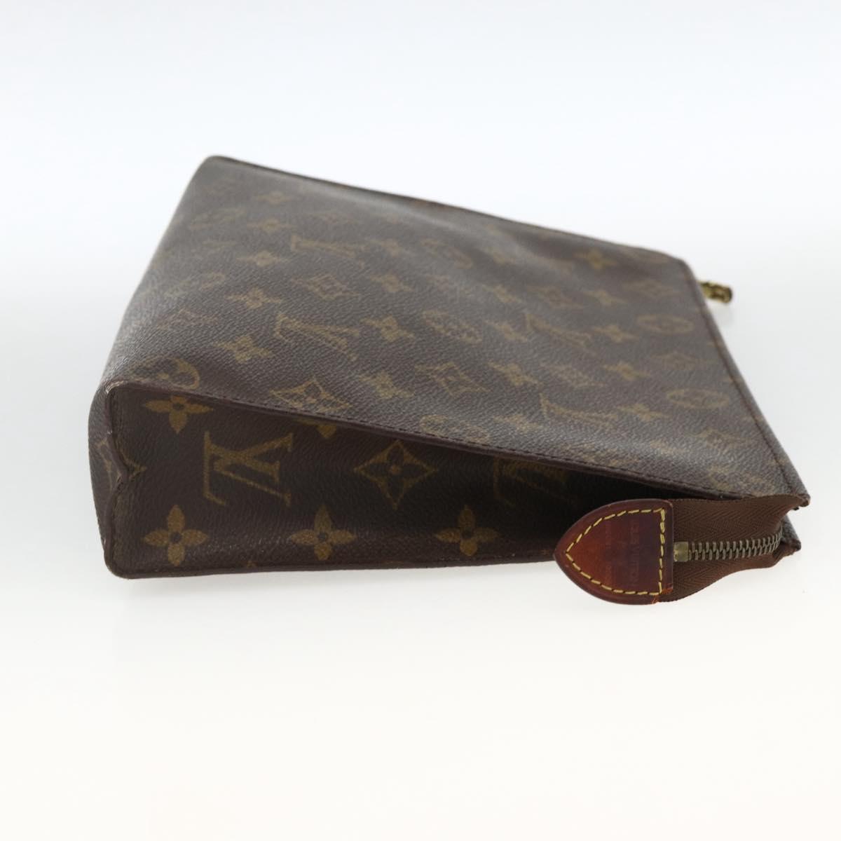 LOUIS VUITTON Monogram Poche Toilette 26 Pouch M47542 LV Auth ka3299
