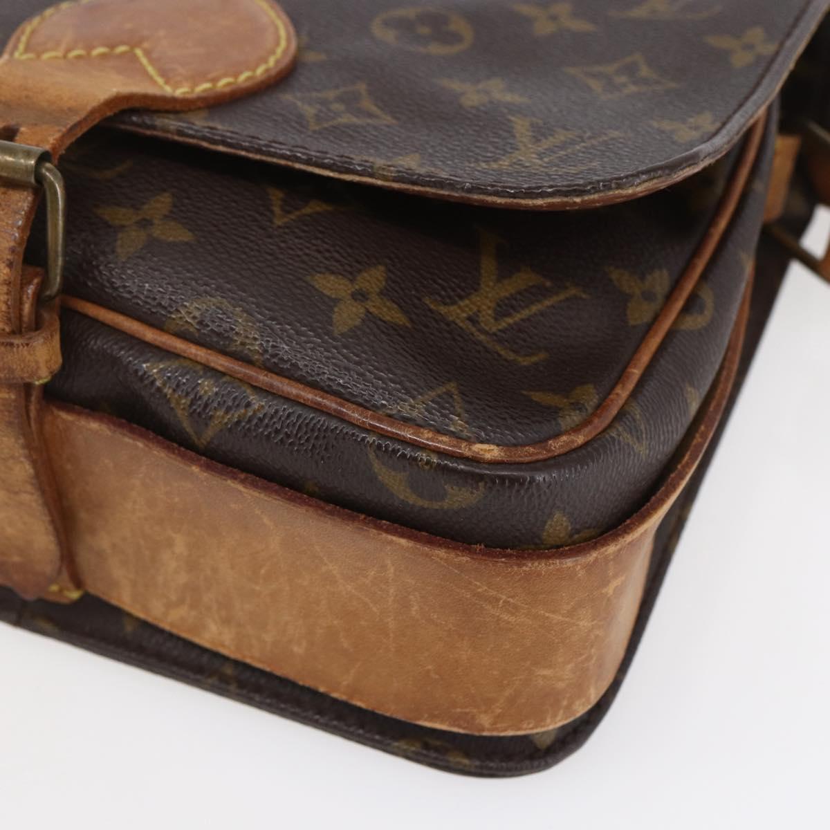 LOUIS VUITTON Monogram Cartouchiere MM Shoulder Bag M51253 LV Auth ka331