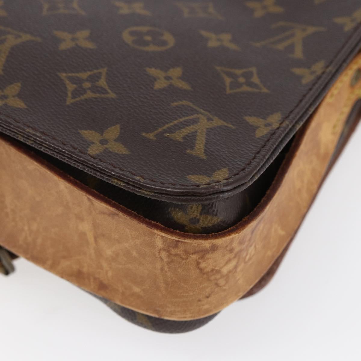 LOUIS VUITTON Monogram Cartouchiere MM Shoulder Bag M51253 LV Auth ka331