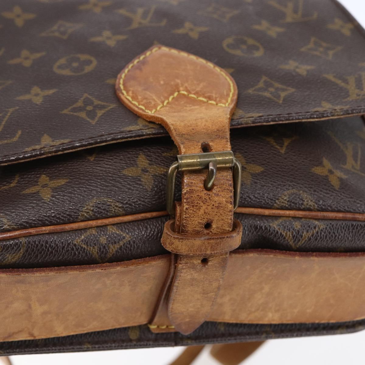LOUIS VUITTON Monogram Cartouchiere MM Shoulder Bag M51253 LV Auth ka331