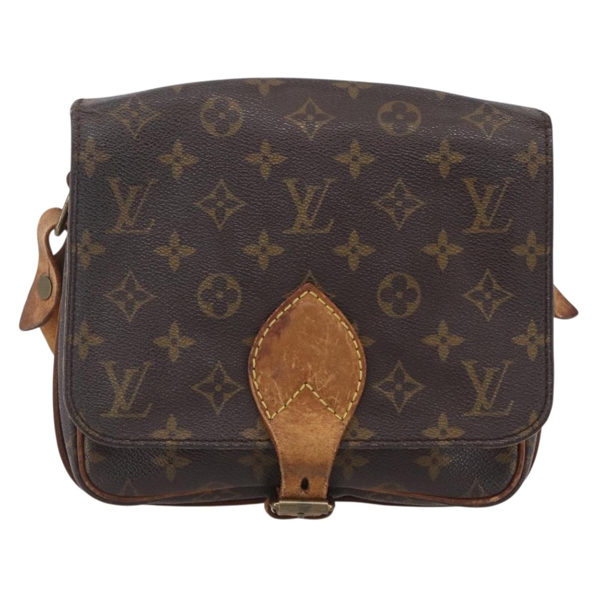 LOUIS VUITTON Monogram Cartouchiere MM Shoulder Bag M51253 LV Auth ka331