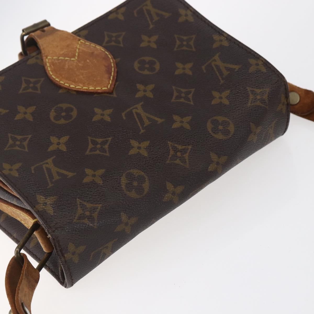 LOUIS VUITTON Monogram Cartouchiere MM Shoulder Bag M51253 LV Auth ka331