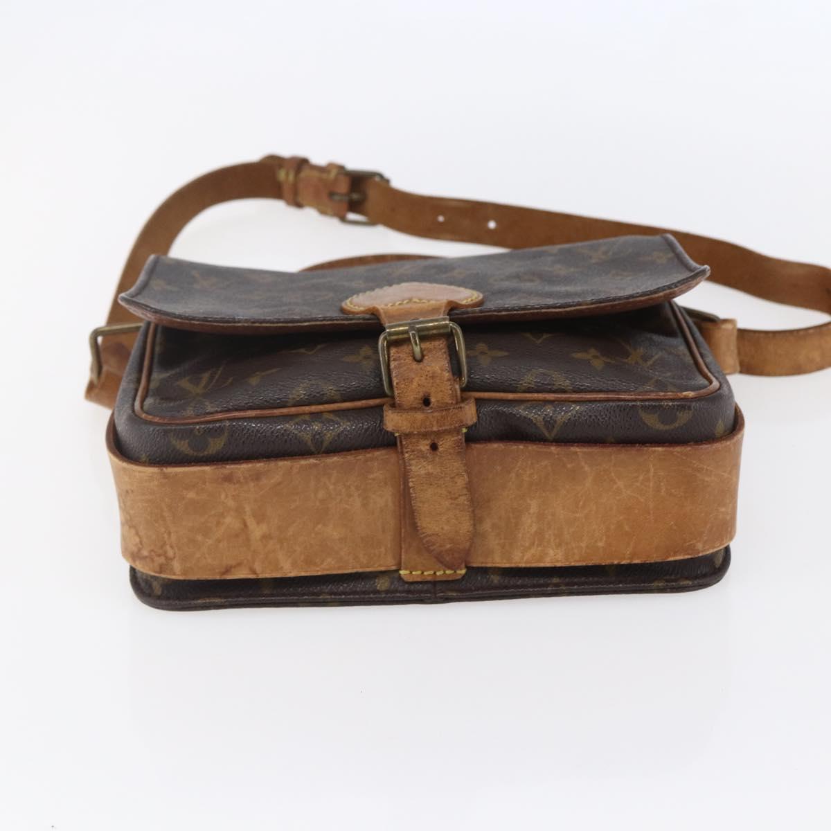 LOUIS VUITTON Monogram Cartouchiere MM Shoulder Bag M51253 LV Auth ka331