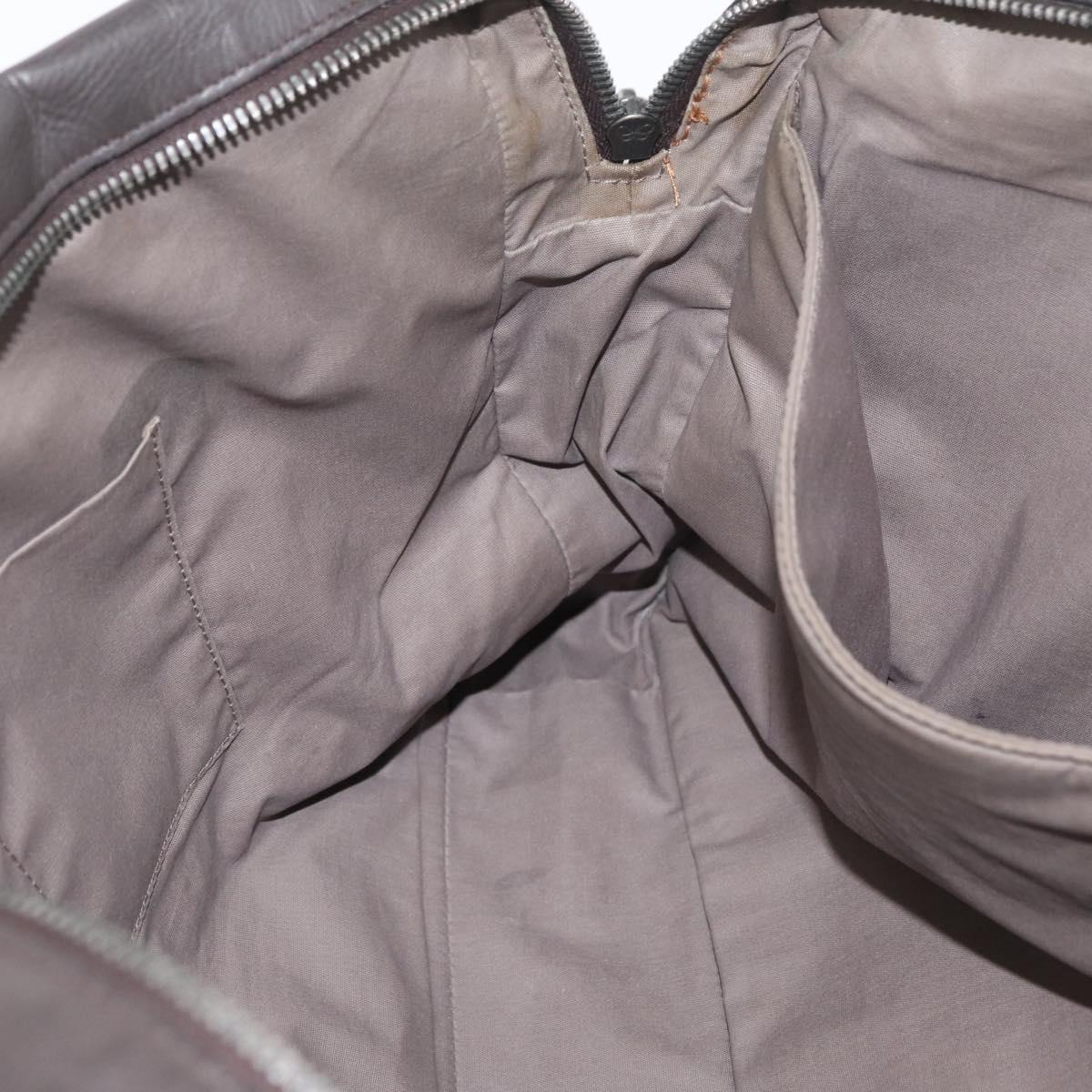 BOTTEGA VENETA INTRECCIATO Hand Bag Leather Brown Auth ka3317