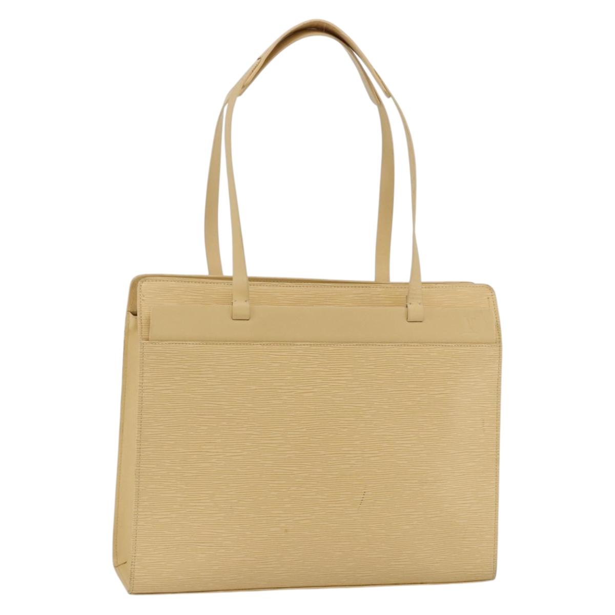 LOUIS VUITTON Epi Croisette GM Tote Bag Vanilla M5250A LV Auth ka3320
