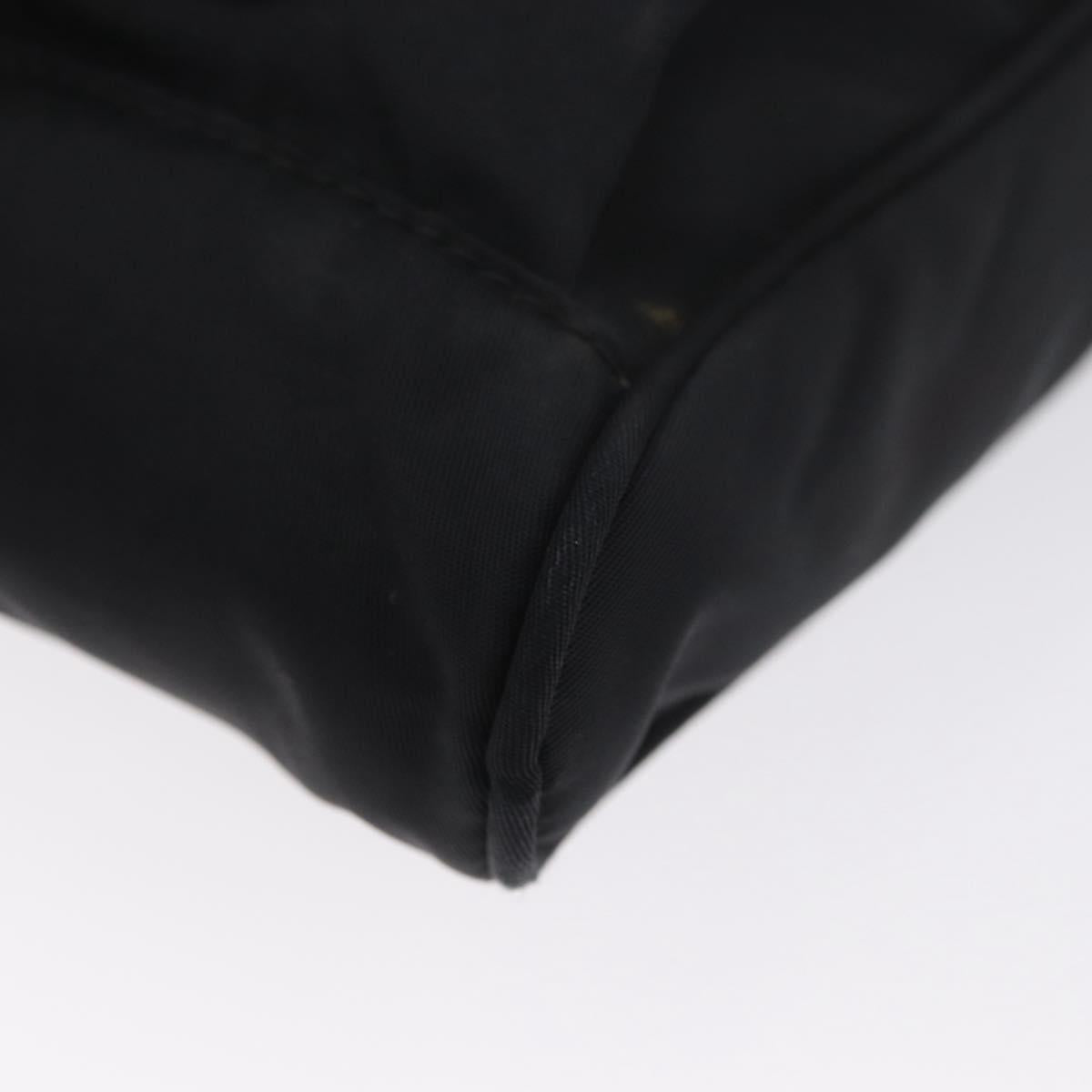 PRADA Shoulder Bag Nylon Black Silver Auth ka3326
