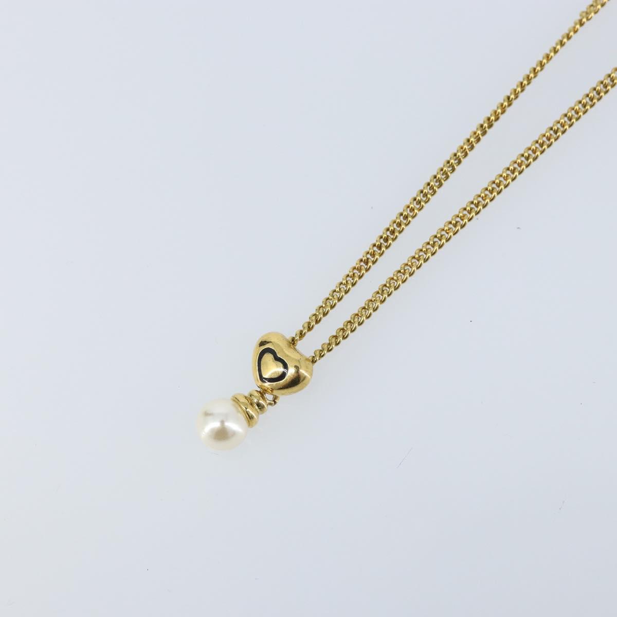 Christian Dior Necklace metal Gold Auth ka3334