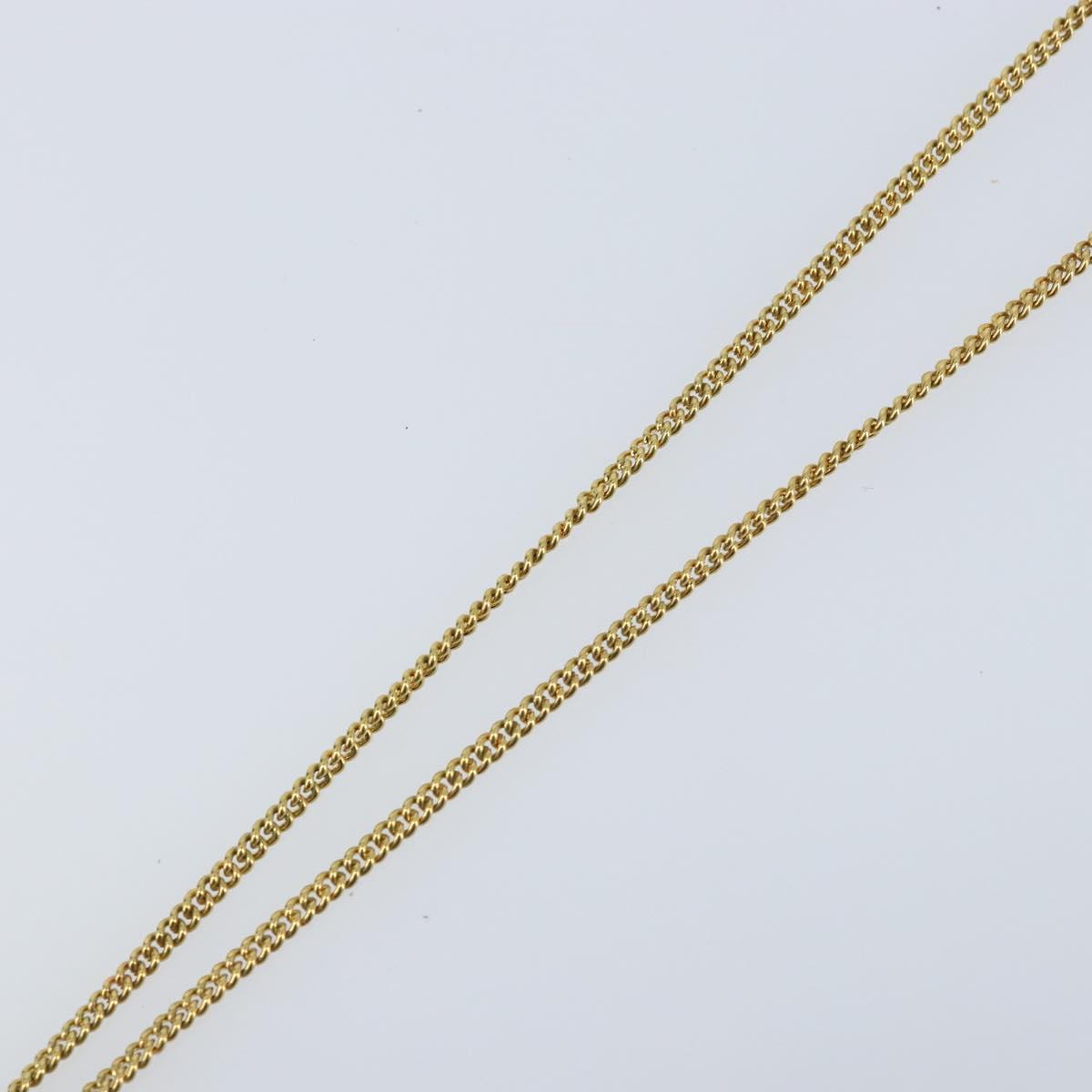 Christian Dior Necklace metal Gold Auth ka3334