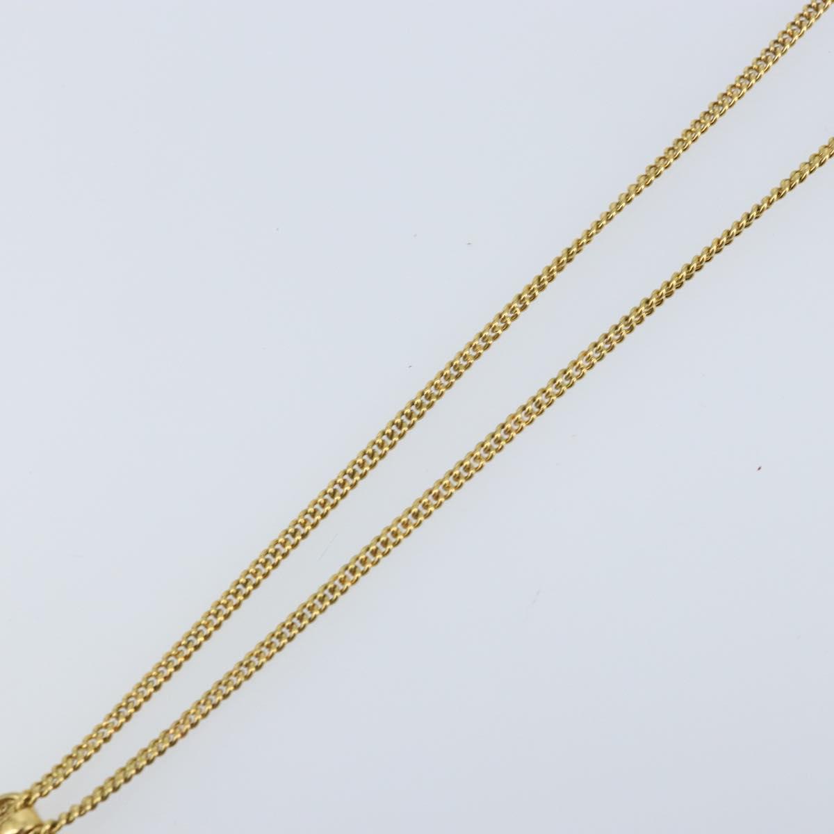Christian Dior Necklace metal Gold Auth ka3334