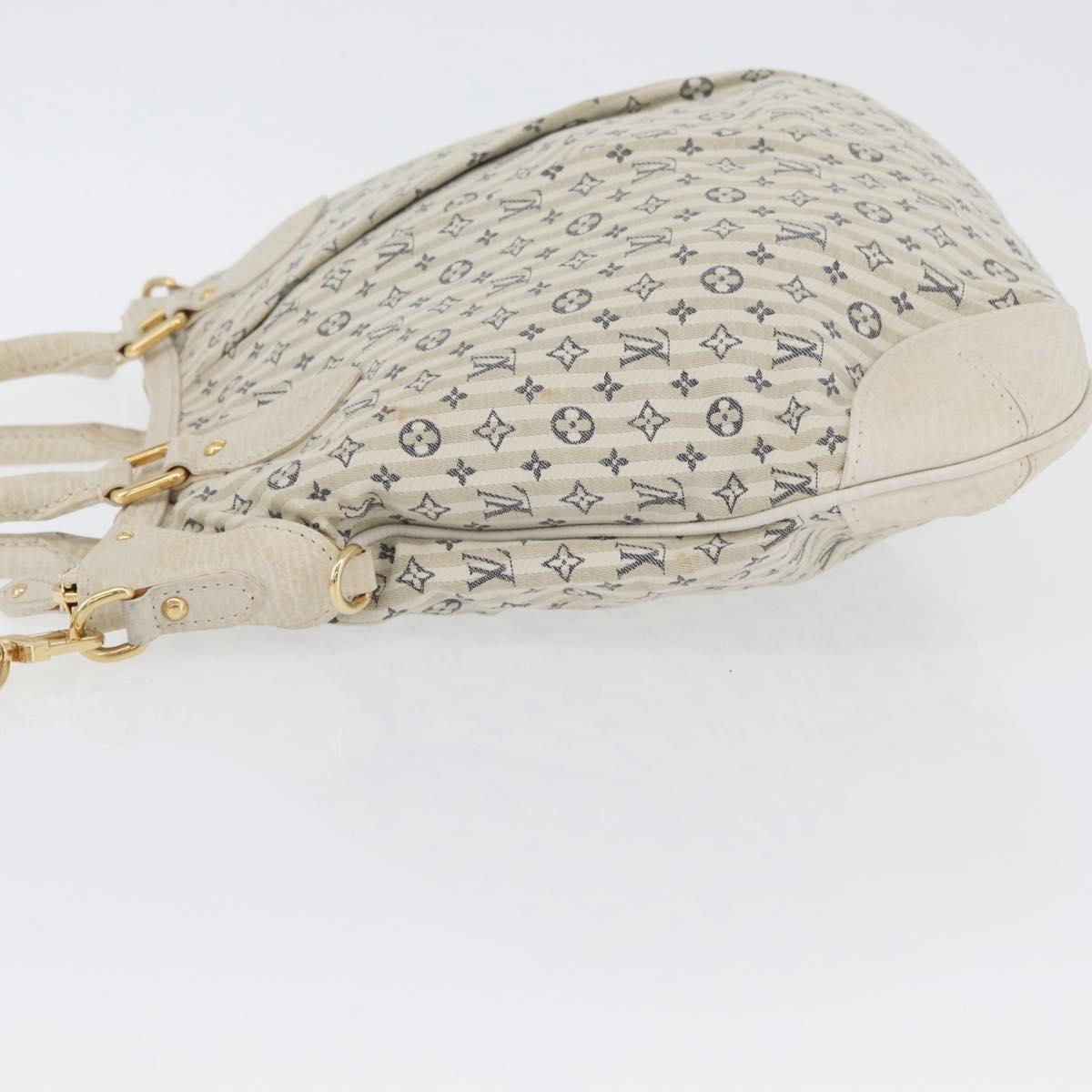 LOUIS VUITTON Monogram Mini Lin Croisette Marina PM Bag Blue M95494 Auth ka3338A
