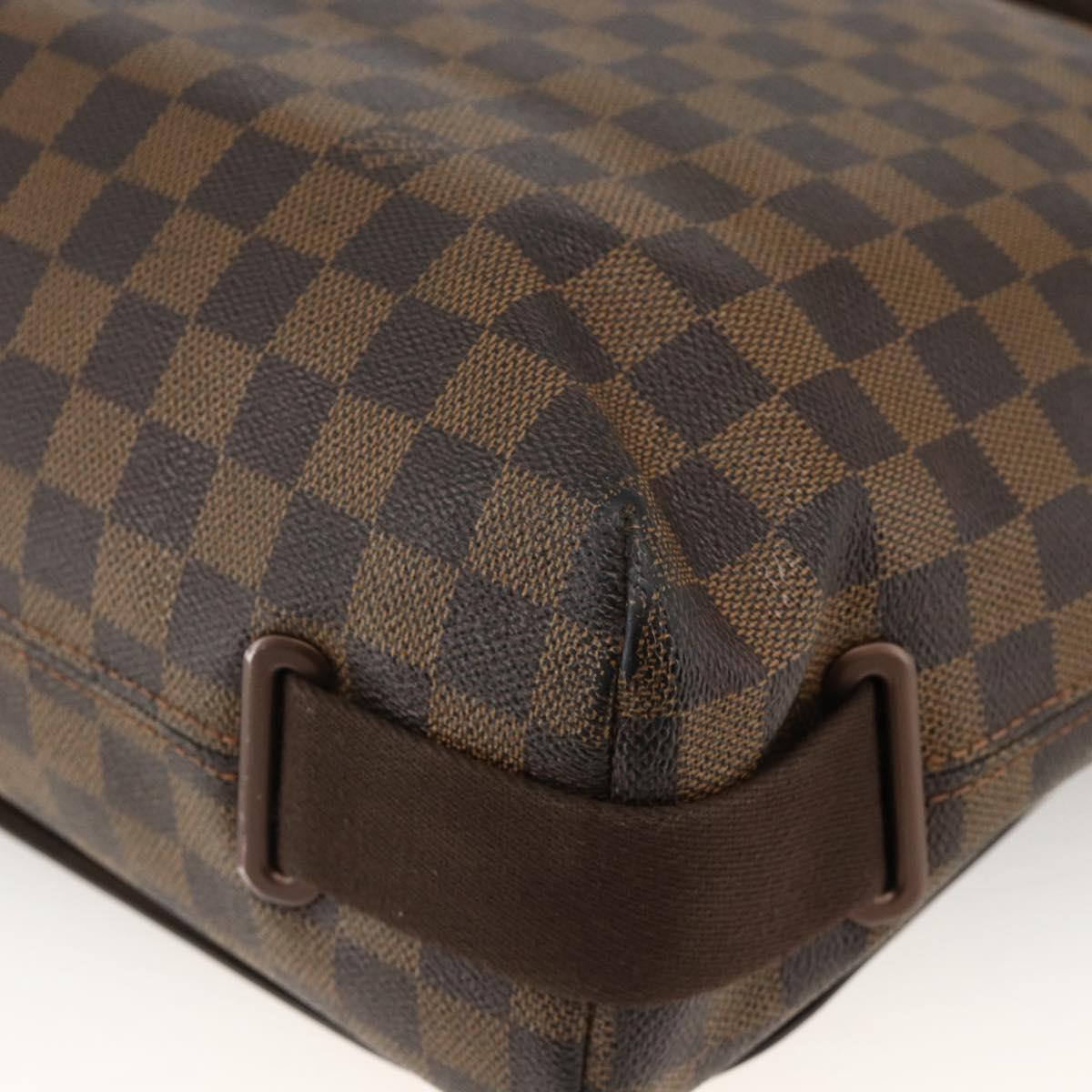 LOUIS VUITTON Damier Ebene Brooklyn MM Shoulder Bag N51211 LV Auth ka3342