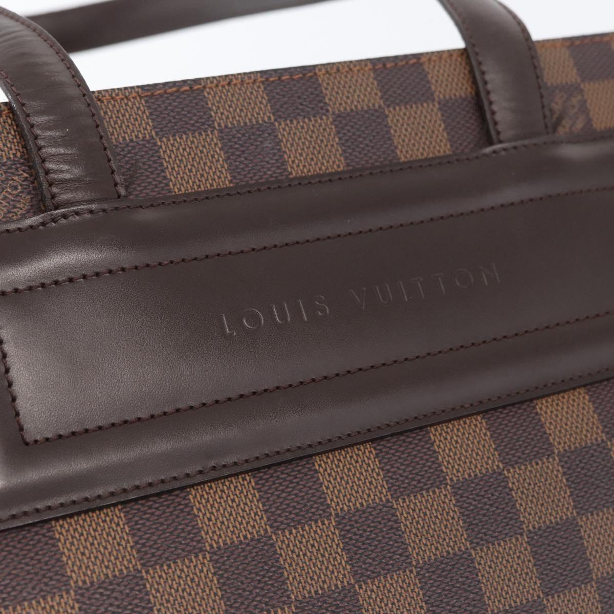 LOUIS VUITTON Damier Ebene Parioli PM Tote Bag N51123 LV Auth ka3348