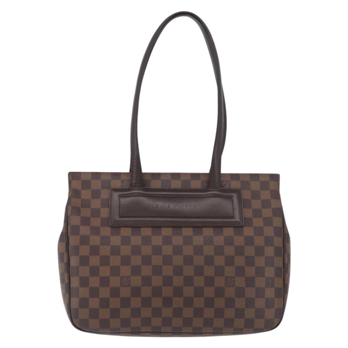 LOUIS VUITTON Damier Ebene Parioli PM Tote Bag N51123 LV Auth ka3348