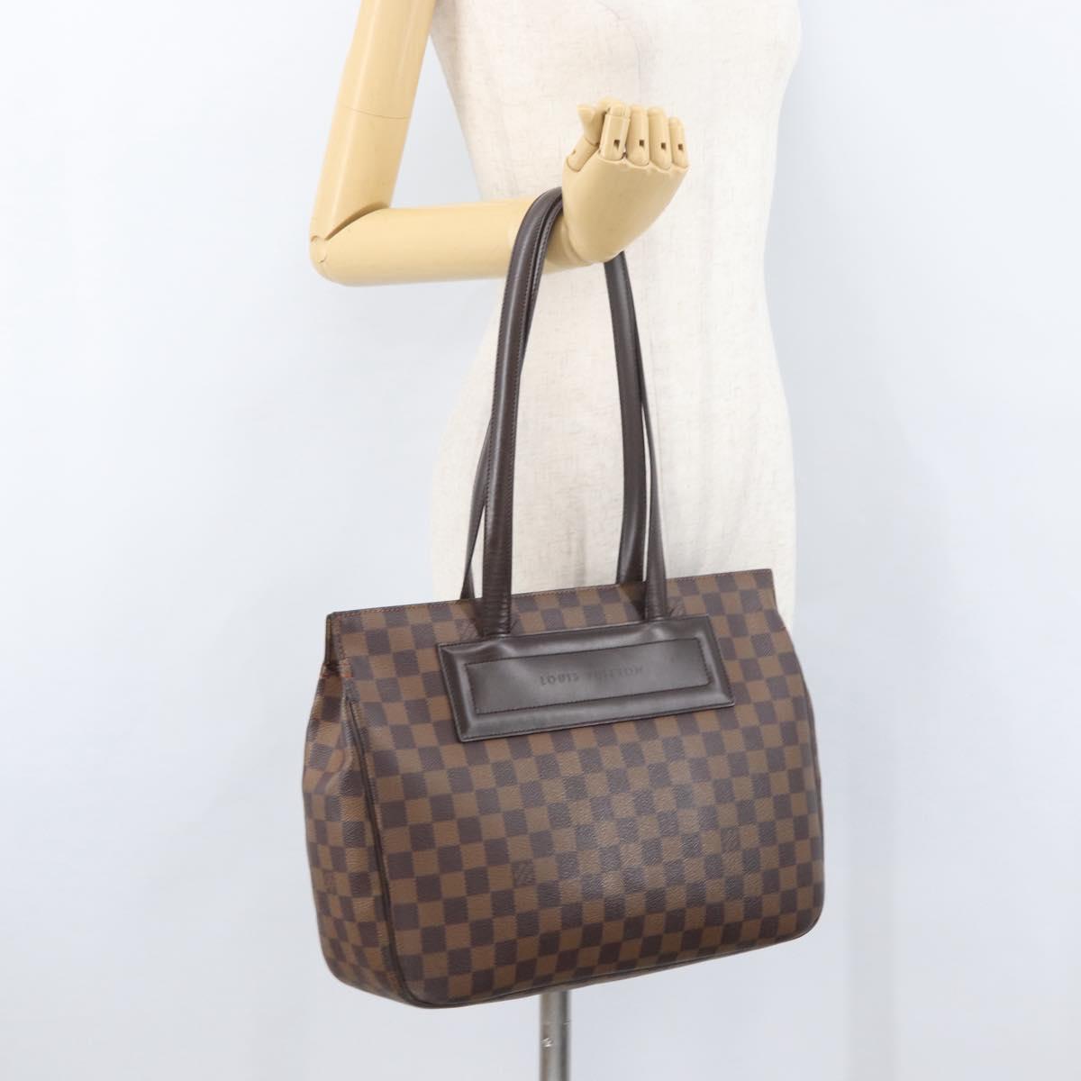 LOUIS VUITTON Damier Ebene Parioli PM Tote Bag N51123 LV Auth ka3348