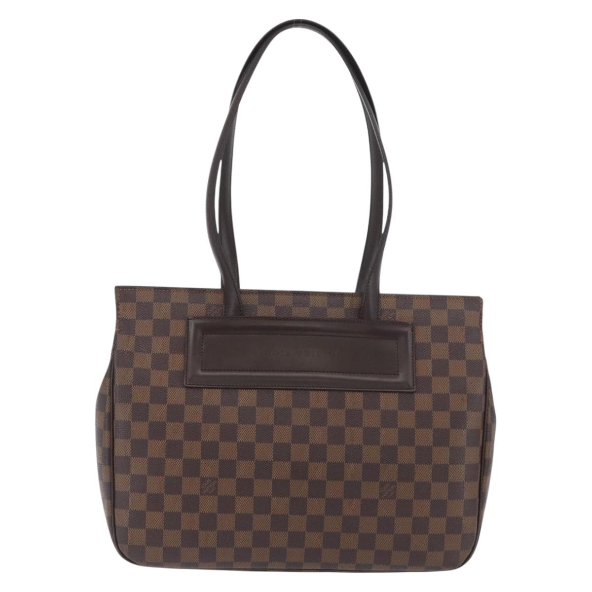 LOUIS VUITTON Damier Ebene Parioli PM Tote Bag N51123 LV Auth ka3348